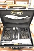 A modern Prima cased set of cutlery for twelve.
