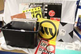 A large box of dance 12' singles with some promos, techno, house and more. Great DJ selection