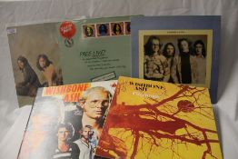 A lot of eleven vinyl albums with Free (later pressing), Santana, Wishbone Ash, Steely Dan, Yes etc