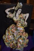 Liani, in the manner of Capo-di-Monte, an Italian pottery study of a Spanish flamenco dancer,