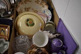 A Minton crumpet warmer in cream and beige stripe design with floral pattern to handle, a Minton '