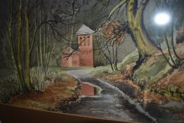 R Gordon, (20th century), a watercolour, Dimmingsdale, signed and dated (19)76, 25 x 36cm, mounted