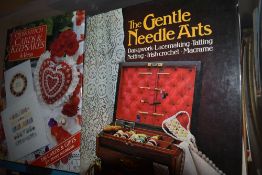 A box of various Handicraft books