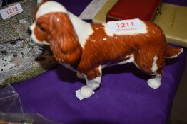 A Beswick King Charles Spaniel dog figure study no. 2107A