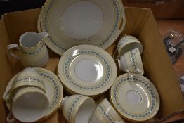A modern Noritake Japanese part tea service having hand decorated olive branch design