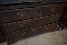 A 19th Century chest of two over two drawers
