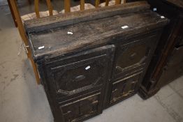 A period oak side cabinet in the Jacobean style