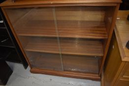 A sapele open bookshelf, width approx. 84cm