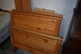 Two modern pine single bed frames