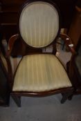 A Victorian mahogany spoonback carver chair