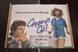 A 1981 Gregorys Girl cult movie poster.
