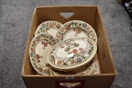 A collection of early 20th century 'Sandringham' plates, a tureen and soup bowls.