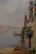 Lewis Mortimer, (19th/20th century), a watercolour, harbour cottage, faded signed, 53 x 35cm,