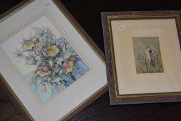 E A Fryers, (20th century), a watercolour, still life, 26 x 19cm, mounted framed and glazed, 44 x