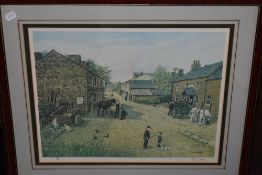 Tom Dodson, (contemporary), after,a Ltd Ed print, village blacksmith, signed, and num, 326/850, 38 x