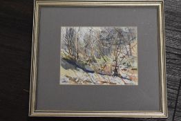 David W Morris, (contemporary), a watercolour, Scandel Beck Ravenstonedale, signed and attributed