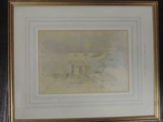 Sir James Peile, (1833-1906), a watercolour, Naples street, attributed verso and dated 1892, 24 x