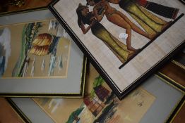 Siri, (20th century), a pair of pastel sketches, Chinese junks, indistinctly signed, 35 x 23cm,