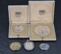 A George V silver National Rifle Association 'Ashburton Shield' medallion, marks for Birmingham