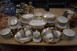 A modern Noritake Scheherazade pattern part tea and dinner service, As new.