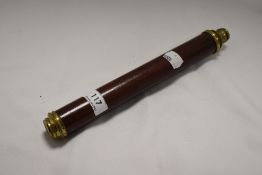 An antique Nairne London single draw telescope
