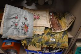 A beautiful collection of silk stocking/ handkerchief cases including hand painted and