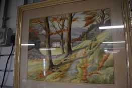 Harold Makin (20th Century) water colour. 'Crookabeck nr Patterdale', signed and dated 1972 lower