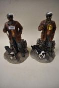 Two modern Leonardo Collection figure studies of Shepherds one being damaged.
