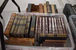 A carton of books of education interest including seven volumes of Cassell's New Popular Educator