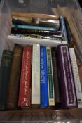 A carton of various Autobiography books including 'News From No Man's Land Reporting The World'