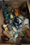 A collection of frog themed items including an Aynsley 'Little Sweetheart' trinket dish and a