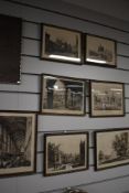 Alfred Louis Brunel Debaines, (1845-1939), seven 20th century re-prints, Cambridge, 16 x 22cm,
