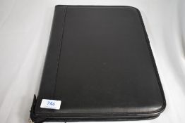 A soft pen folder, 48 slots in black