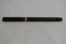 A De la Rue Onoto the Pen early piston fill fountain pen in BHR with broad band to barrel having
