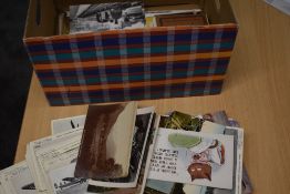 A collection of vintage Postcards including Military, German Battleships Sinking, Aircraft