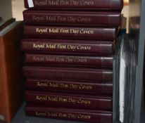 GB, 1972-2014 SUBSTANTIAL FDC COLLECTION IN 9 VOLUMES + LOOSE Fine illustrated first day cover