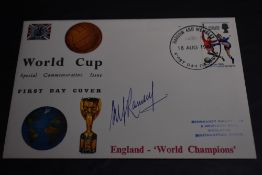 GB 1966 WORLD CUP WINNERS FDC, SIGNED IN INK BY ALF RAMSEY 1966 England Winners illustrated first