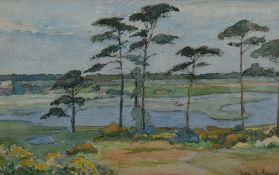 Ada A Farey, (20th century), a watercolour, Walberslack, signed and attributed verso, 19 x 25cm,
