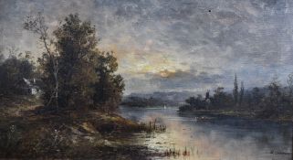 Karl Kaufmann (Austrian 1843-1905) under the pseudonym 'B Lambert' Oil on canvas, a Continental