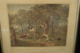 After George Morland (British 1763-1804) a 19th century coloured engraving by E Scott, entitled Boys