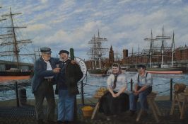 Thomas H Shuttleworth, (contemporary), after, a Ltd Ed print, Tall Ships Tall Stories, signed and