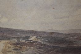 Oliver Hall R.A (1869-1957) watercolour 'Shap Fells', signed lower left, within a stepped card