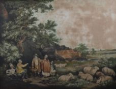 George Morland, (1762-1804), after, a 20th century re-print, The Shepherd, 43 x 55cm, later