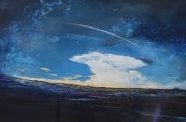 Tiana Marie, (contemporary), a mixed media painting, The Cloud, signed, and attributed verso, 33 x