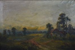 Stanley Penn (also known as Frances E Jammieson British act1850-1900) oil on canvas, rural scene,
