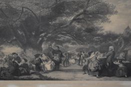 William Powell Firth, (1819-1909), after, an engraving, English Merry Making, 61 x 91cm, wood framed