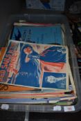 A box full of vintage sheet music, some lovely art work to a lot of the covers.