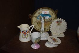 A collection of crested wares, AF, including 1914 for the freedoms cause, Blackpool and more, also