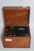A circa 1940s Ferranti Air Ministry type 1 microphone.