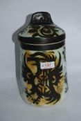 A 1960s lidded Celtic pottery mousehole jar.